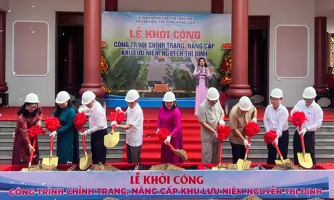 Bến Tre khởi công công trình chỉnh trang, nâng cấp Khu lưu niệm Nguyễn Thị Định