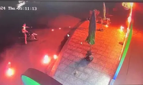 Bắt nghi can ném "bom xăng" vào ngân hàng tại thị xã Sông Cầu