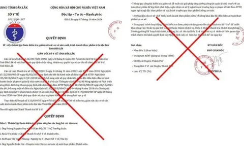 Liên tiếp xuất hiện văn bản giả mạo Sở Y tế tỉnh Đắk Lắk để lừa đảo, chiếm đoạt tài sản