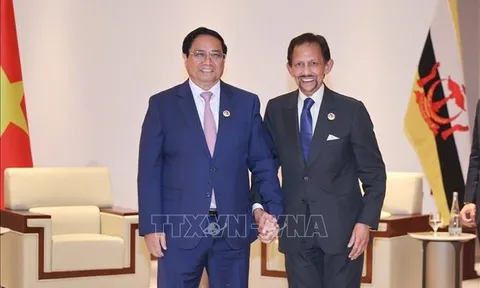 Thủ tướng Phạm Minh Chính hội kiến Quốc vương Brunei