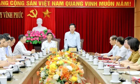 Ban Dân vận Trung ương làm việc với Tỉnh ủy Vĩnh Phúc