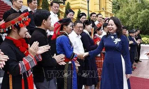 Phó chủ tịch nước Võ Thị Ánh Xuân gặp mặt đại biểu dân tộc thiểu số tiêu biểu Hà Giang