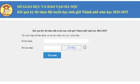 Hà Nội: Công bố điểm thi chọn đội tuyển học sinh giỏi thành phố