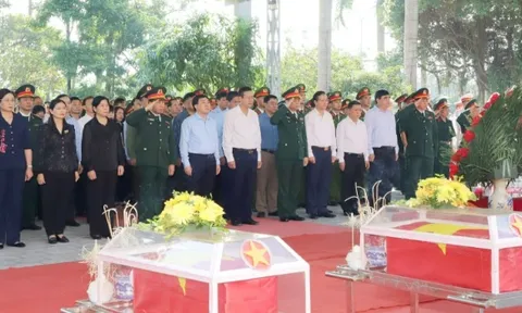 Hà Giang tổ chức Lễ truy điệu và an táng hài cốt liệt sĩ