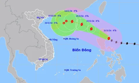 Bão Toraji mạnh lên cấp 12, giật cấp 15, đêm nay sẽ vào Biển Đông