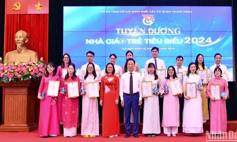 Tuyên dương 17 "Nhà giáo trẻ tiêu biểu" Khối các cơ quan Trung ương
