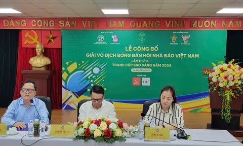 Công bố Giải vô địch bóng bàn Hội Nhà báo Việt Nam lần thứ 17