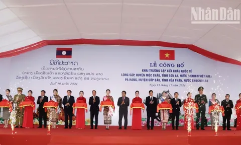 Khai trương cặp Cửa khẩu quốc tế Lóng Sập-Pa Háng