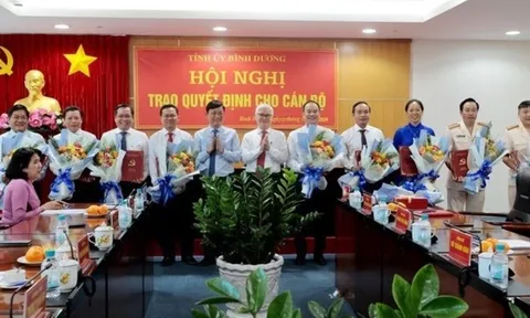 Bình Dương điều động và bổ nhiệm nhiều nhân sự mới