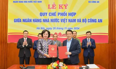 Ngân hàng Nhà nước Việt Nam và Bộ Công an ký kết Quy chế phối hợp