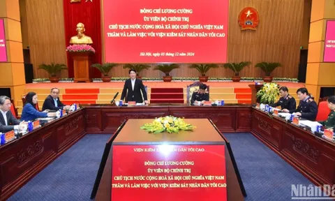 Chủ tịch nước Lương Cường: Ngành Kiểm sát đã chủ động khắc phục khó khăn hoàn thành tốt nhiệm vụ đề ra