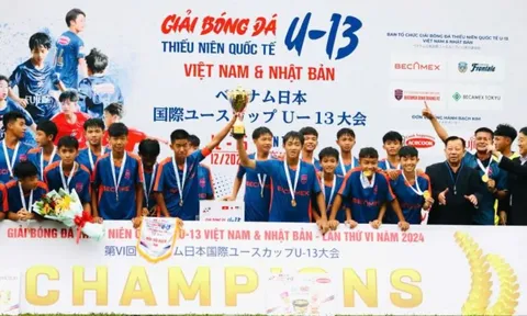 Đội U13 Becamex Bình Dương vô địch Giải bóng đá Thiếu niên quốc tế U13 Việt Nam-Nhật Bản 2024