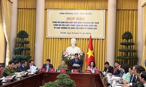 Công bố Lệnh của Chủ tịch nước về các luật vừa được Quốc hội thông qua
