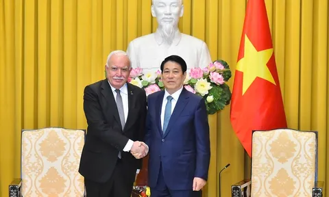 Chủ tịch nước Lương Cường tiếp Đặc phái viên của Tổng thống Palestine