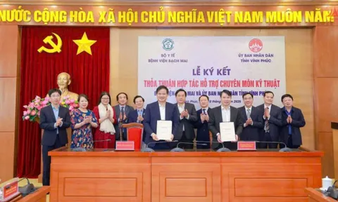 Tỉnh Vĩnh Phúc và Bệnh viện Bạch Mai ký hợp tác hỗ trợ chuyên môn kỹ thuật