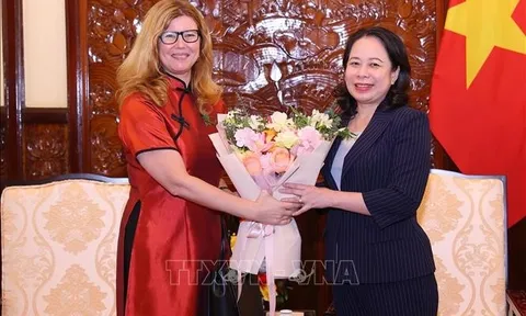 Phó chủ tịch nước Võ Thị Ánh Xuân tiếp Trưởng đại diện UNICEF tại Việt Nam