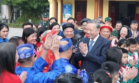 Tổng Bí thư Tô Lâm thăm, chúc Tết Đảng bộ, chính quyền và nhân dân tỉnh Hưng Yên