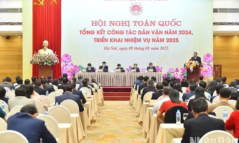 Thường trực Ban Bí thư Trần Cẩm Tú dự Hội nghị toàn quốc triển khai công tác dân vận năm 2025