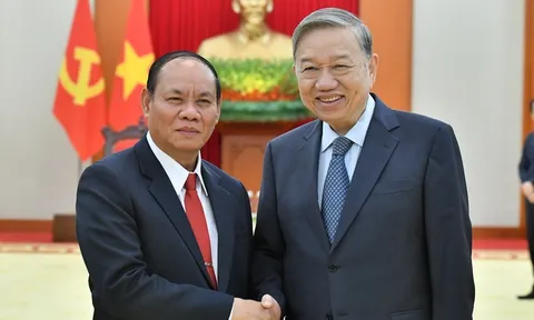 Tổng Bí thư Tô Lâm tiếp Phó thủ tướng Chính phủ, Bộ trưởng Bộ Công an Lào