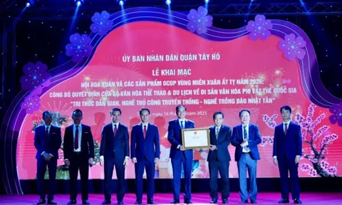 Nghề trồng đào Nhật Tân được vinh danh là di sản văn hóa phi vật thể quốc gia
