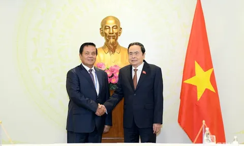 Chủ tịch Quốc hội Trần Thanh Mẫn tiếp Phó chủ tịch thứ nhất Thượng viện Campuchia