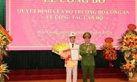 Công bố quyết định bổ nhiệm Giám đốc Công an tỉnh Bắc Giang