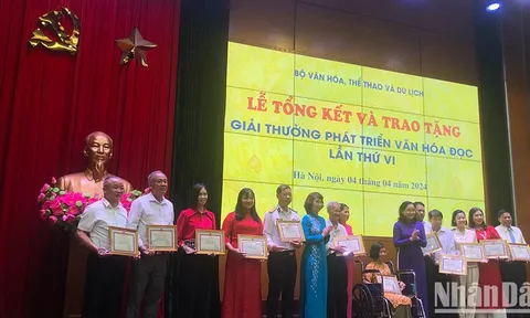Trao giải thưởng Phát triển văn hóa đọc lần thứ VII vào đầu tháng 4