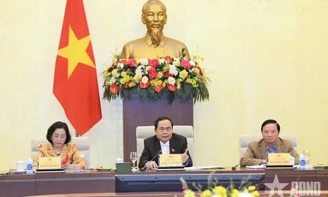 Chủ tịch Quốc hội Trần Thanh Mẫn chủ trì cuộc họp với các cơ quan của Quốc hội, Văn phòng Quốc hội
