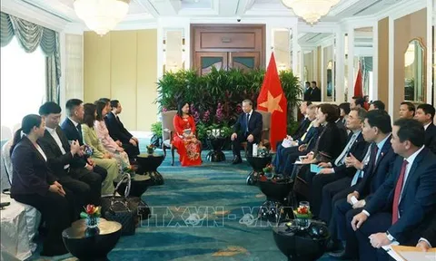 Tổng Bí thư Tô Lâm tiếp các doanh nghiệp tiêu biểu tại Singapore