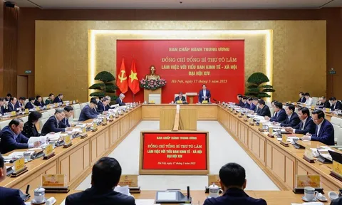 Tổng Bí thư Tô Lâm làm việc với Tiểu ban Kinh tế - xã hội Đại hội XIV