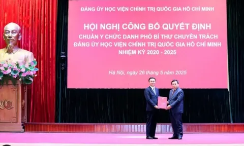 Đồng chí Trương Công Đắc giữ chức Phó Bí thư chuyên trách Đảng ủy Học viện Chính trị quốc gia Hồ Chí Minh