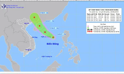 Tin áp thấp nhiệt đới trên Biển Đông