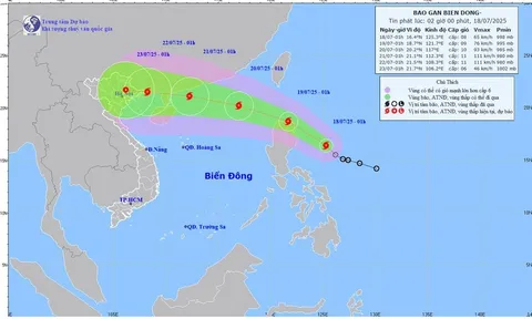 Áp thấp nhiệt đới mạnh lên thành bão số 3