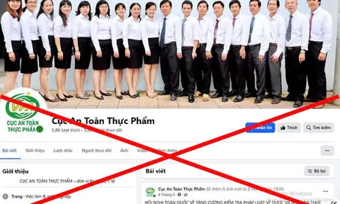 Cảnh giác với trang mạo danh Cục An toàn thực phẩm trên mạng xã hội