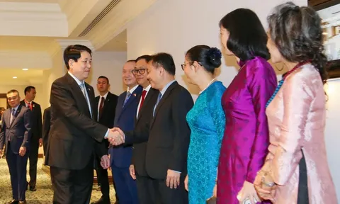 Chủ tịch nước Lương Cường làm việc với các Đại sứ Việt Nam tại châu Phi