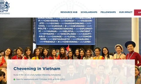 Học bổng Chính phủ Anh Chevening khóa 2026-2027 chính thức mở đơn