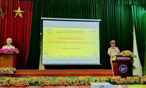Tuyên truyền pháp luật về trật tự, an toàn giao thông đầu khóa học