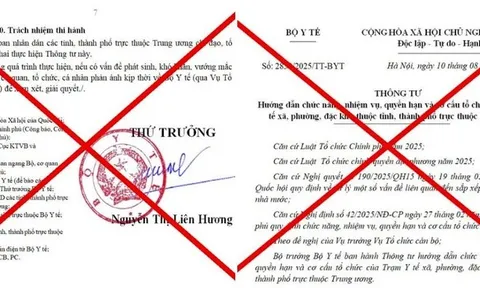 Bộ Y tế cảnh báo về văn bản giả mạo liên quan chức năng, nhiệm vụ của trạm y tế xã, phường