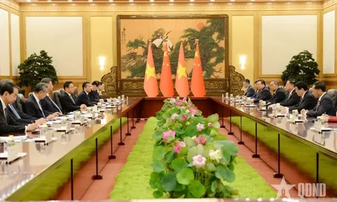 Chủ tịch nước Lương Cường hội đàm với Tổng Bí thư, Chủ tịch Trung Quốc Tập Cận Bình