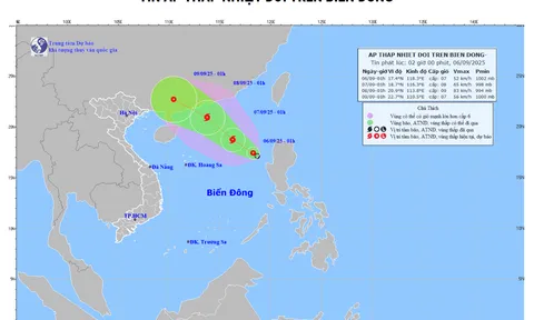 Thời tiết hôm nay (6-9): Áp thấp nhiệt đới có khả năng mạnh lên thành bão