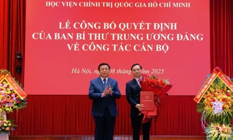 Học viện Chính trị quốc gia Hồ Chí Minh công bố quyết định của Ban Bí thư về công tác cán bộ