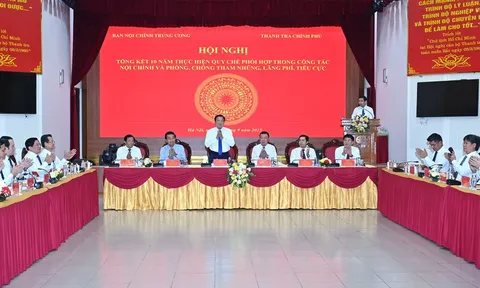 Nâng cao hiệu quả công tác nội chính và phòng, chống tham nhũng, lãng phí, tiêu cực