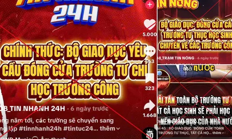 Bộ Giáo dục và Đào tạo cảnh báo tin giả về giải tán trường tư thục
