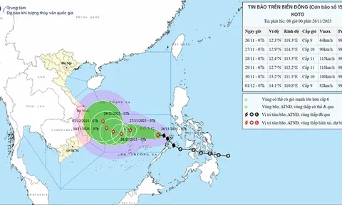 Bão số 15 đang đi vào Biển Đông