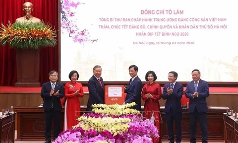 Tổng Bí thư Tô Lâm thăm, chúc Tết Đảng bộ, chính quyền và nhân dân Hà Nội