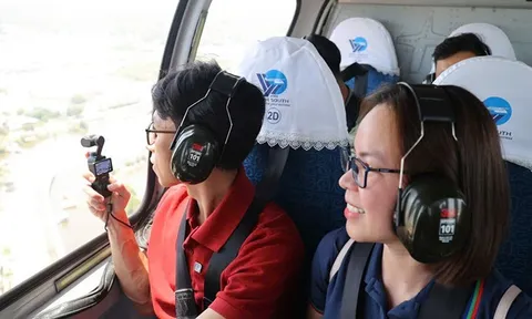 Triển khai tour ngắm Thành phố Hồ Chí Minh bằng trực thăng