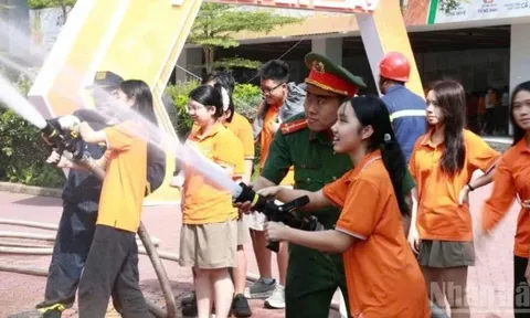 Kỹ năng sống và phòng cháy chữa cháy cho học sinh qua trải nghiệm thực tế