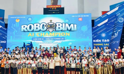 129 học sinh tranh tài tại Robobimi AI Champion, lan tỏa tinh thần tinh thần đổi mới giáo dục Thủ đô