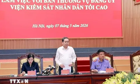 Đoàn Kiểm tra, giám sát của Bộ Chính trị, Ban Bí thư làm việc với Ban Thường vụ Đảng ủy Viện Kiểm sát nhân dân Tối cao