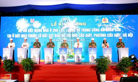 Hà Nội: Khởi công khu nhà ở 476 căn hộ dành cho lực lượng vũ trang Công an nhân dân